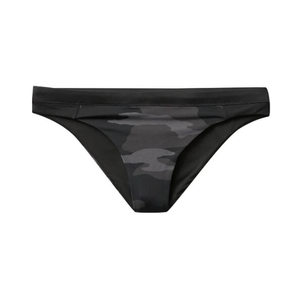 Athleta S Freestyle Camo Bottom black gray bikini swim bathing suit beach cheeky - Picture 1 of 6